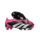 Rosa Vit Svart Adidas Predator ACCURACY FG fotbollsskor
