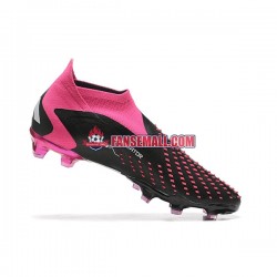 Rosa Vit Svart Adidas Predator ACCURACY FG fotbollsskor