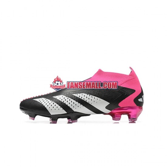 Rosa Vit Svart Adidas Predator ACCURACY FG fotbollsskor