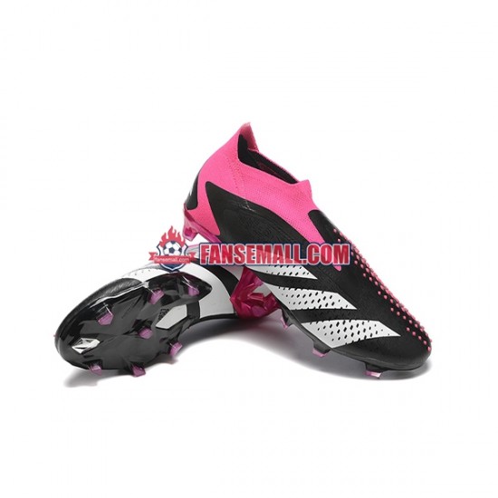 Rosa Vit Svart Adidas Predator ACCURACY FG fotbollsskor