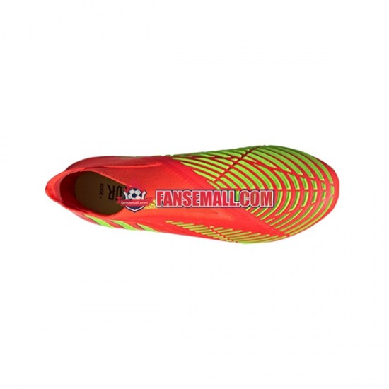 Röd Grön Adidas Predator EDGE AG Game Data fotbollsskor