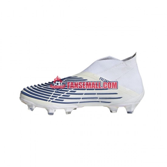 Blå Vit Adidas Predator EDGE FG Diamond Edge fotbollsskor