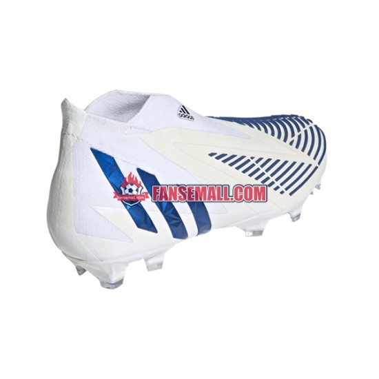 Blå Vit Adidas Predator EDGE FG Diamond Edge fotbollsskor
