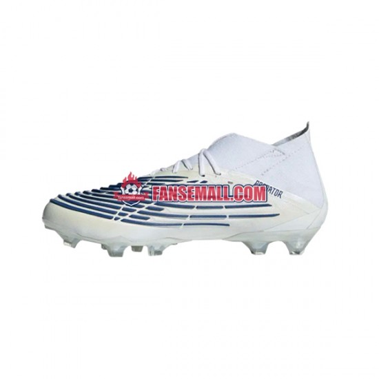 Blå Vit Adidas Predator EDGE.1 AG Diamond Edge fotbollsskor