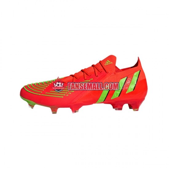 Röd Grön Adidas Predator EDGE.1 L FG Game Data fotbollsskor