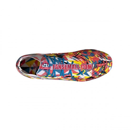 Blå Gul Adidas Predator EDGE.1 L FG Geometric fotbollsskor
