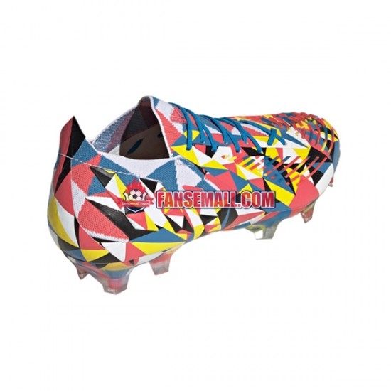 Blå Gul Adidas Predator EDGE.1 L FG Geometric fotbollsskor