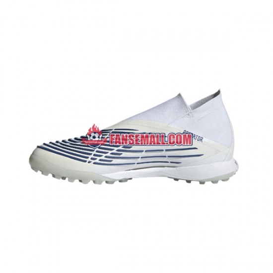 Blå Vit Adidas Predator EDGE.1 TF Diamond Edge fotbollsskor