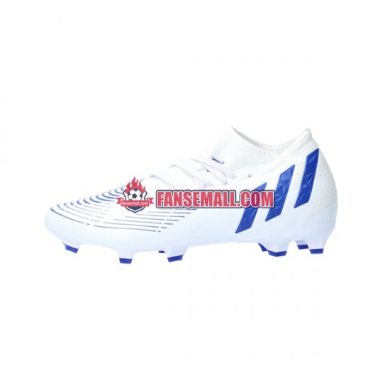 Blå Vit Adidas Predator EDGE.3 FG Diamond Edge fotbollsskor