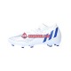 Blå Vit Adidas Predator EDGE.3 FG Diamond Edge fotbollsskor