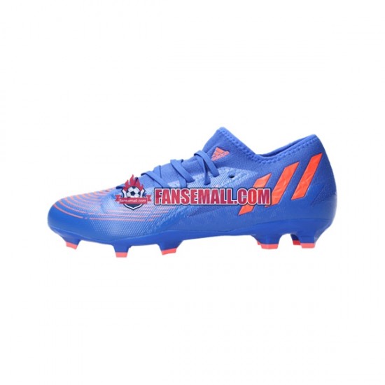 Röd Blå Adidas Predator EDGE.3 L FG Sapphire Edge fotbollsskor
