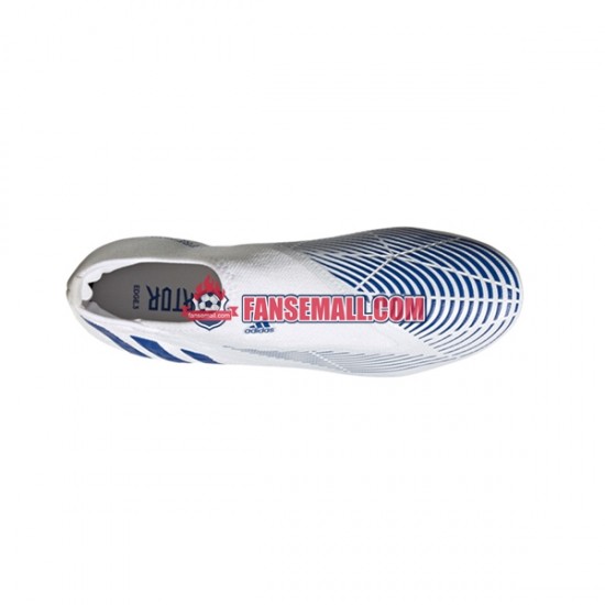 Blå Vit Adidas Predator EDGE.3 LL FG Diamond Edge fotbollsskor