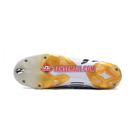 Vit Svart Adidas Predator Edge Geometric FG fotbollsskor
