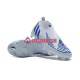 Blå Vit Adidas Predator Edge Geometric FG fotbollsskor