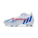 Blå Vit Adidas Predator Edge Geometric FG fotbollsskor