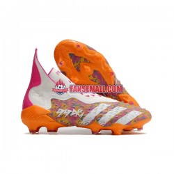 Lila Orange Vit Adidas Predator FREAK FG fotbollsskor