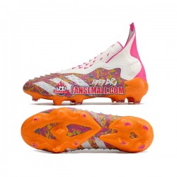 Lila Orange Vit Adidas Predator FREAK FG fotbollsskor