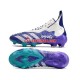 Lila Vit Adidas Predator FREAK FG fotbollsskor