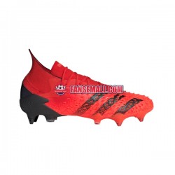Röd Svart Adidas Predator FREAK.1 SG Meteorite fotbollsskor