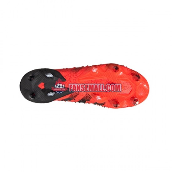 Röd Svart Adidas Predator FREAK.1 SG Meteorite fotbollsskor