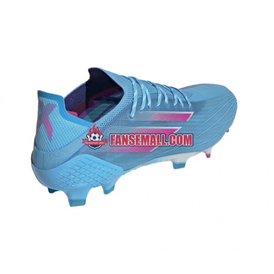 Rosa Blå Vit Adidas X SPEEDFLOW.1 FG Sapphire Edge fotbollsskor