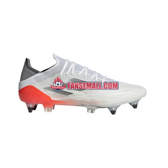 Röd Grå Vit Adidas X SPEEDFLOW.1 SG Spark fotbollsskor