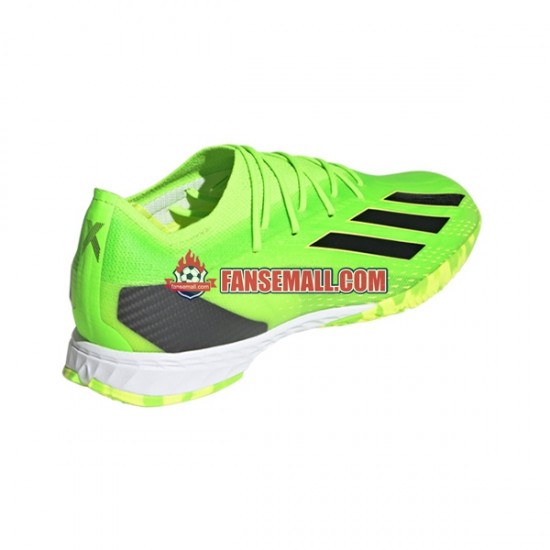 Grön Svart Adidas X Speedportal.1 IN Game Data fotbollsskor