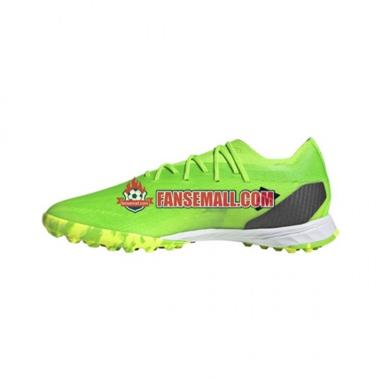 Grön Svart Adidas X Speedportal.1 TF Game Data fotbollsskor