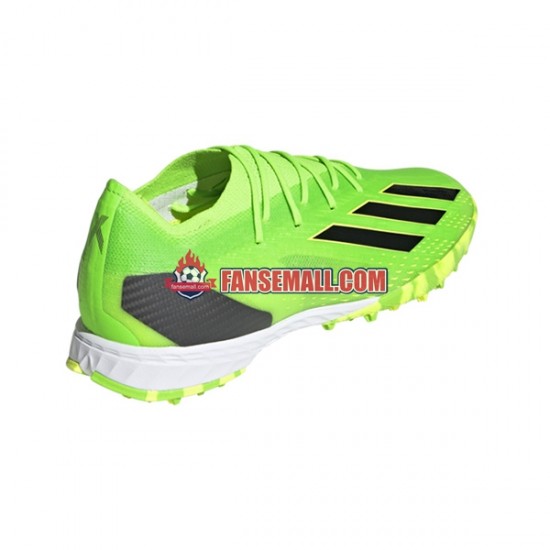 Grön Svart Adidas X Speedportal.1 TF Game Data fotbollsskor