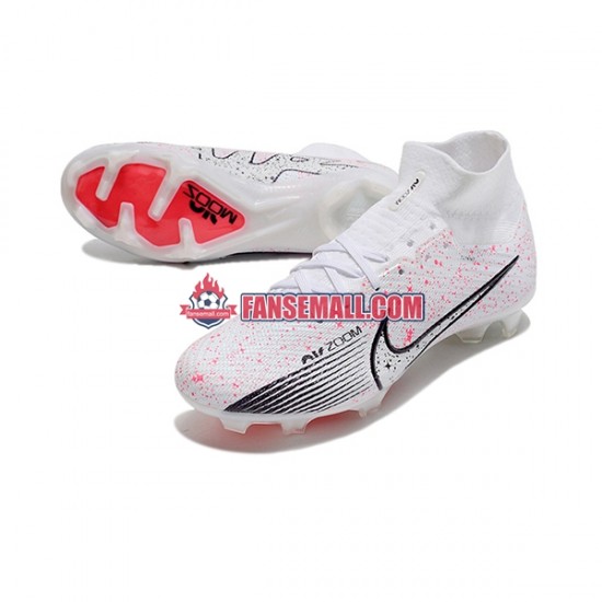 Röd Vit Svart catalog/GMN/Nike Air Zoom Mercurial Superfly IX Elite FG fotbollsskor