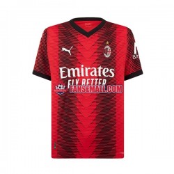 Matchtröjor AC Milan Rafael Leao 10 2023-2024 Kortärmad till Barn (1:a ställ)