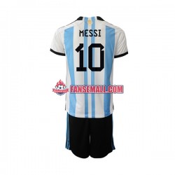 Matchtröjor Argentina Messi 10 World Cup 2022 Kortärmad till Barn (1:a ställ) Matchtröjor Argentina Messi 10 World Cup 2022 Kortärmad till Barn (1:a ställ)