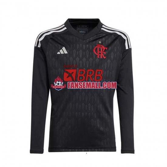 Matchtröjor CR Flamengo Målvaktströja 2023-2024 Långärmad till Herr (2:a ställ)