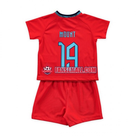 Matchtröjor England Mount 19 World Cup 2022 Kortärmad till Barn (2:a ställ)