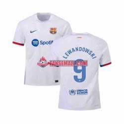 Matchtröjor FC Barcelona LEWANDOWSKI 9 2023-2024 Kortärmad till Herr (2:a ställ)