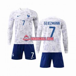 Matchtröjor Frankrike Griezmann 7 World Cup 2022 Långärmad till Barn (2:a ställ) Matchtröjor Frankrike Griezmann 7 World Cup 2022 Långärmad till Barn (2:a ställ)