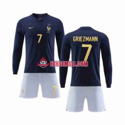Matchtröjor Frankrike Griezmann 7 World Cup 2022 Långärmad till Barn (1:a ställ) Matchtröjor Frankrike Griezmann 7 World Cup 2022 Långärmad till Barn (1:a ställ)