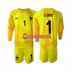 Matchtröjor Frankrike Målvaktströja Hugo Lloris 1 World Cup 2022 Långärmad till Barn (3:e ställ) Matchtröjor Frankrike Målvaktströja Hugo Lloris 1 World Cup 2022 Långärmad till Barn (3:e ställ)