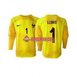 Matchtröjor Frankrike Målvaktströja Hugo Lloris 1 World Cup 2022 Långärmad till Herr (3:e ställ) Matchtröjor Frankrike Målvaktströja Hugo Lloris 1 World Cup 2022 Långärmad till Herr (3:e ställ)