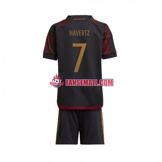 Matchtröjor Tyskland Havertz 7 World Cup 2022 Kortärmad till Barn (2:a ställ)