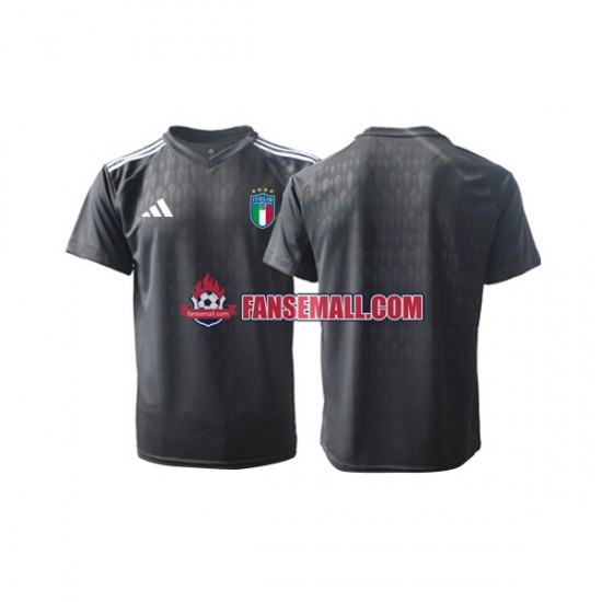 Matchtröjor Italien Målvaktströja 2023 Kortärmad till Herr (2:a ställ)