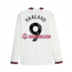 Matchtröjor Manchester City Erling Haaland 9 2023-2024 Långärmad till Herr (2:a ställ)