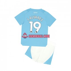Matchtröjor Manchester City J. ALVAREZ 19 2023-2024 Kortärmad till Barn (1:a ställ)