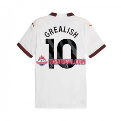 Matchtröjor Manchester City Jack Grealish 10 2023-2024 Kortärmad till Herr (2:a ställ)