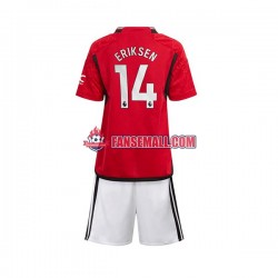 Matchtröjor Manchester United Eriksen 14 2023-2024 Kortärmad till Barn (1:a ställ)