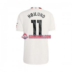 Matchtröjor Manchester United Rasmus Hojlund 11 2023-2024 Kortärmad till Herr (3:e ställ)