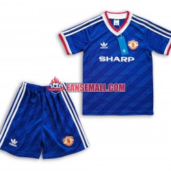 Matchtröjor Manchester United Retro 1986 Kortärmad till Barn (2:a ställ)