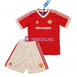 Matchtröjor Manchester United Retro 1984 Kortärmad till Barn (1:a ställ)