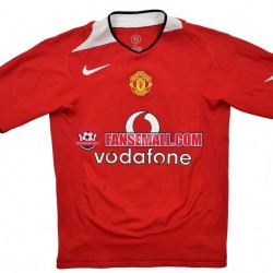 Matchtröjor Manchester United Retro 2004-2006 Kortärmad till Herr (1:a ställ)
