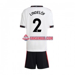 Matchtröjor Manchester United Victor Lindelof 2 2022-2023 Kortärmad till Barn (2:a ställ)